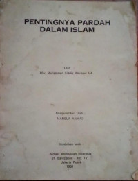 Pentingnya Pardah dalam Islam