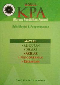 Modul Pembelajaran KPA Nasional Jemaat Ahmadiyah Indonesia