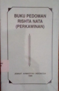 Buku Pedoman Ristra Nata (perkawinan)