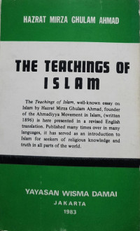 The Philosophy of the Teachings of Islam