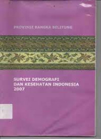 Survei Demografi dan Kesehatan Indonesia 2007